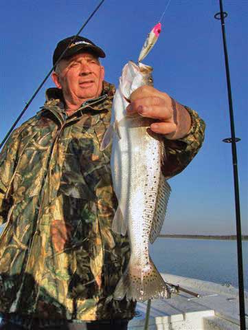 A fine speckled trout catch.