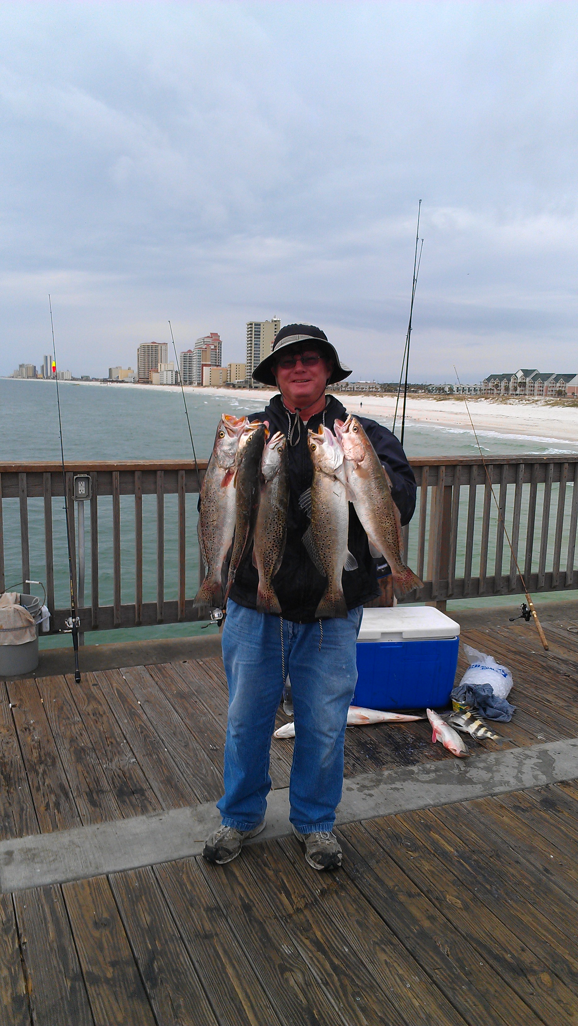 Follow our Pier and Shore fishing forecast to be successful in catching a large number of specks.