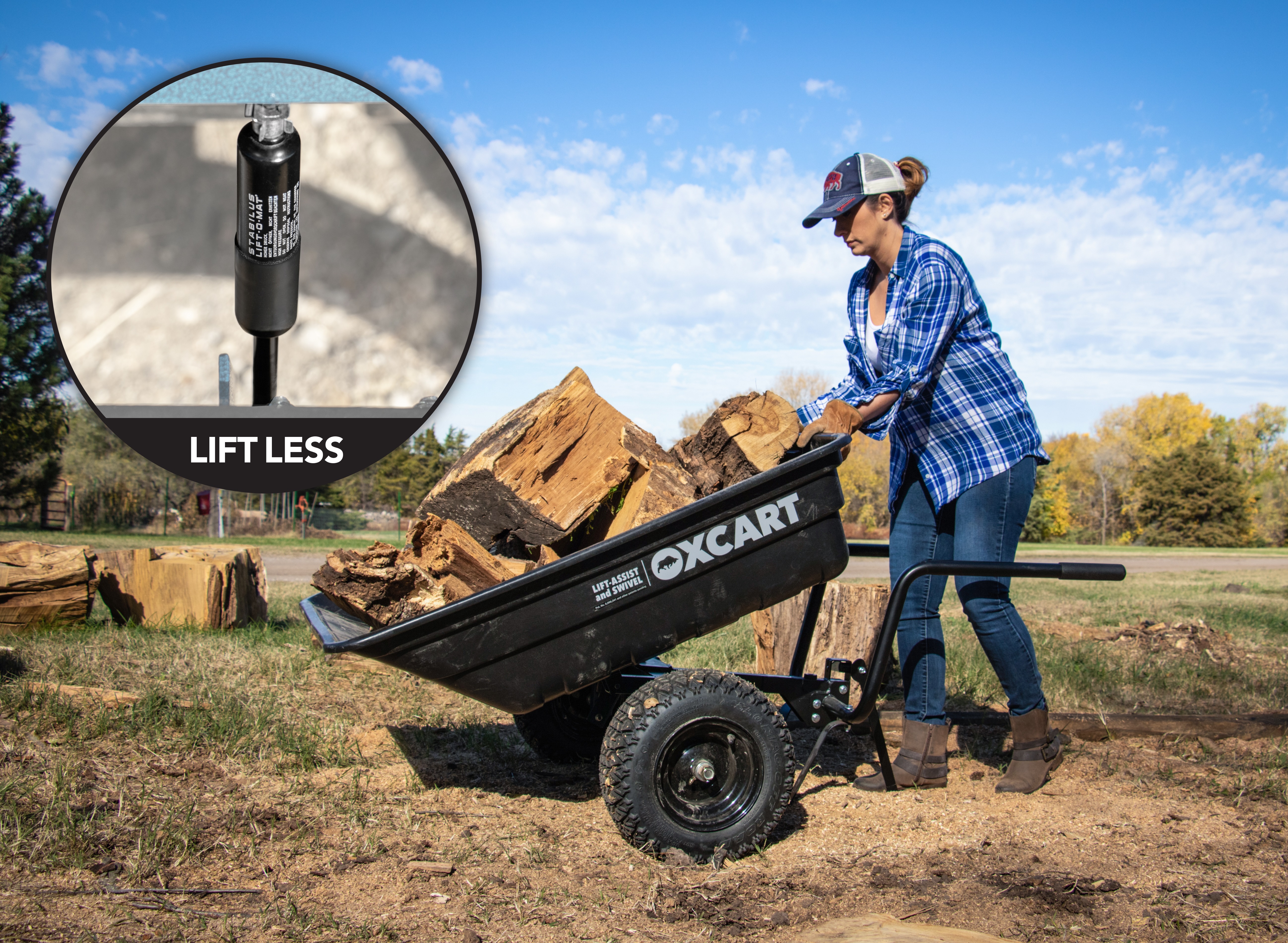 The OxCart utility cart offers time-saving capabilities making life better for hunters, farmers, ranchers and, well, basically anyone who maintains a property.