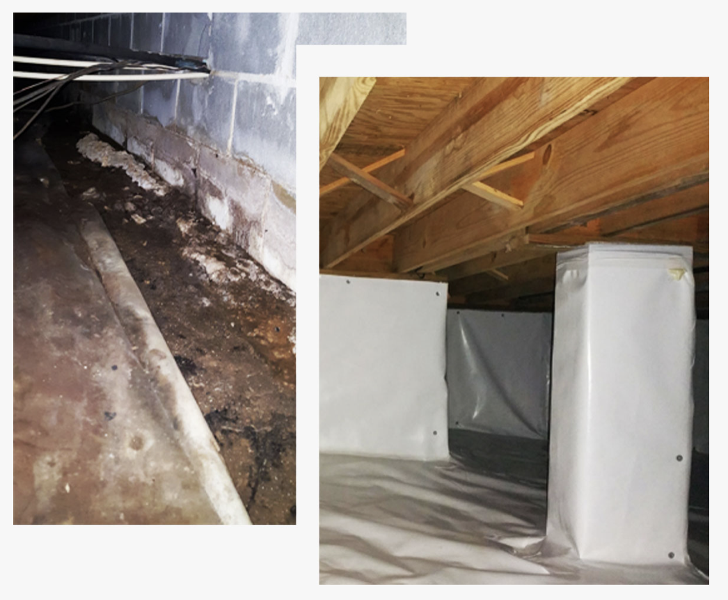wrapped crawlspace