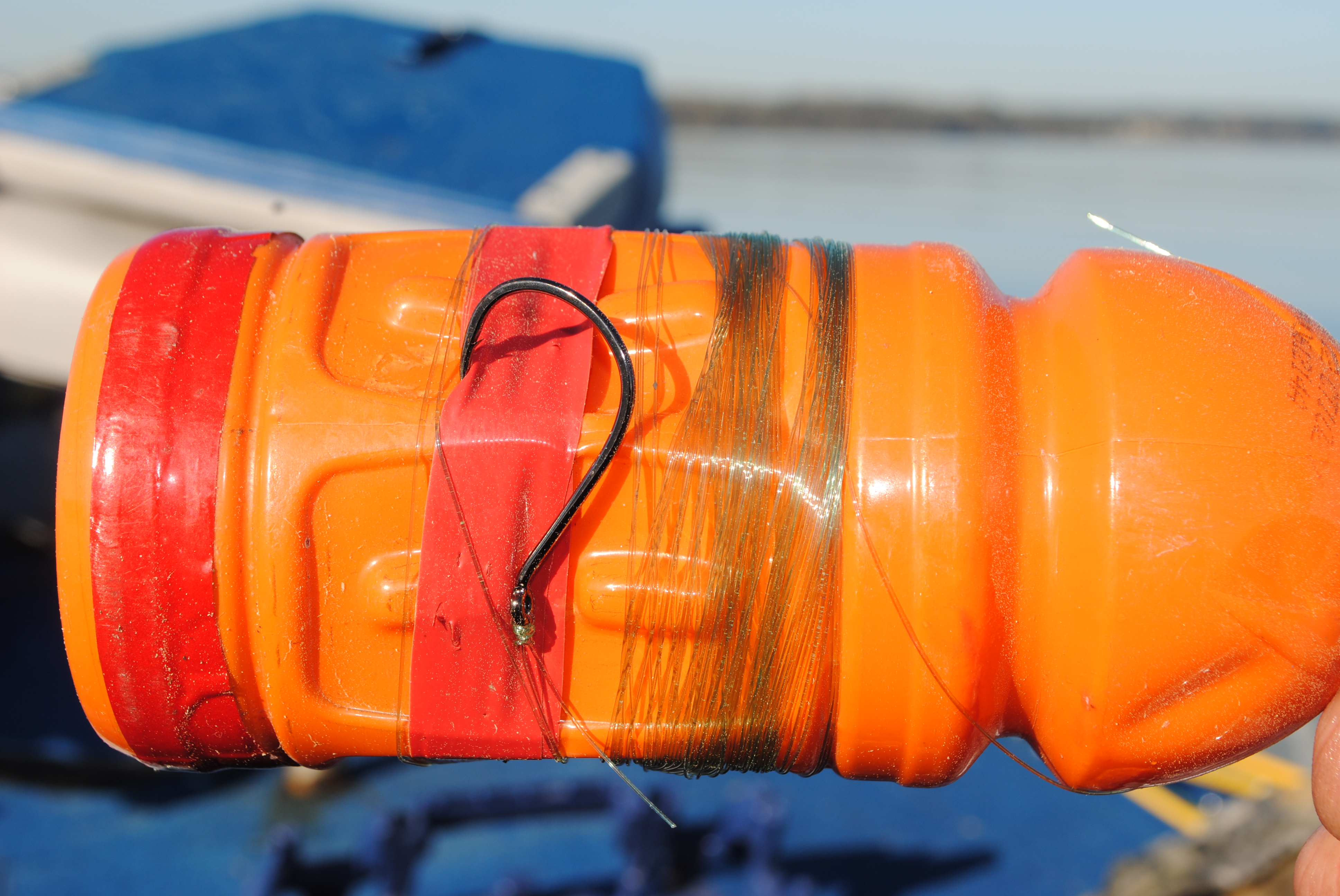 jug line fishing for catfish on Lake Eufaula