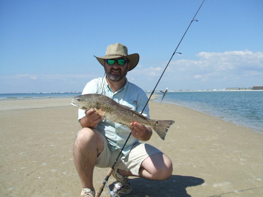 redfish caught in the surf