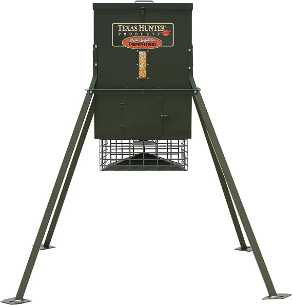 Texas Hunter Stand and Fill 300 lb. Trophy Feeder