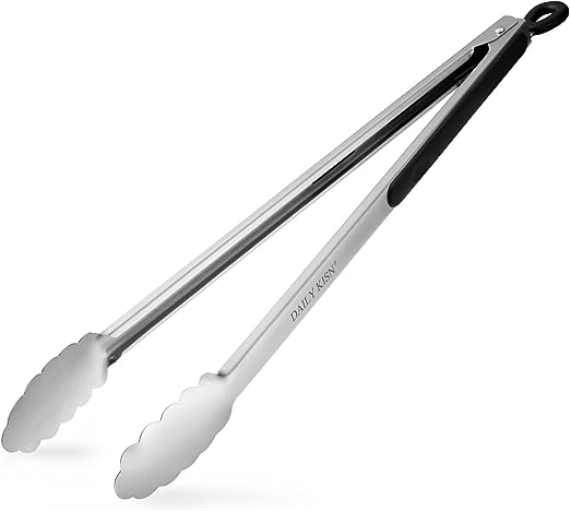 17 Inch Extra Long Grill Tongs for campfire cooking kit